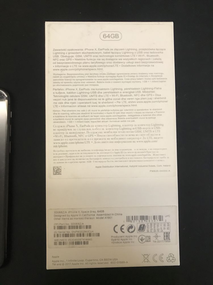 iphone x space  gray 64gb