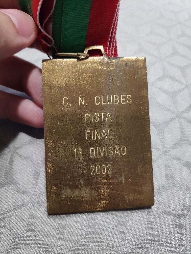 Medalha "ouro" campeonato nacional clubes 1a divisão atletismo