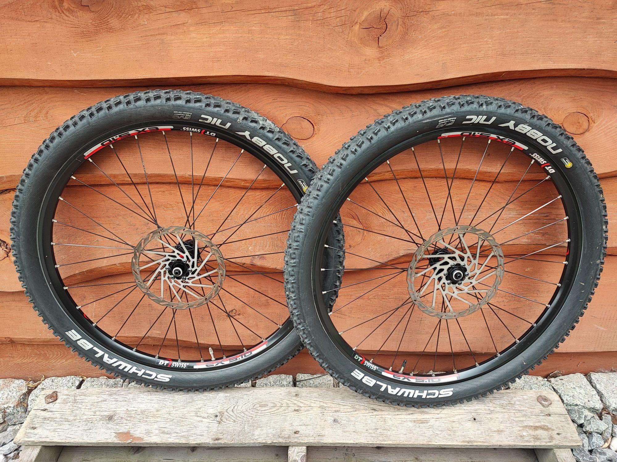 Komplet kół rowerowych DT Swiss EX 5.1D 240s 26" 9s retro mtb Avid