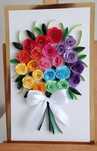 Ręcznie robione kartki okolicznościowe wykonane metodą quilling.