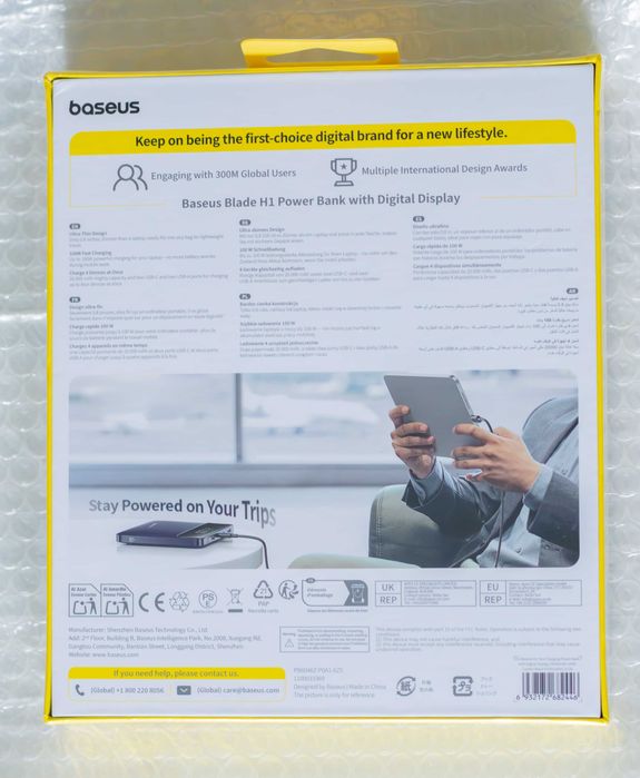 Павербанк Baseus 100W 20000mAh Power Bank  для ноутбука телефона та ін