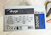 Zasilacz komputera ATX Akyga 500W