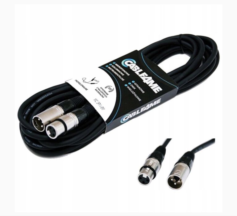 przewód mikrofonowy sygnałowy XLR/XLR 6 m