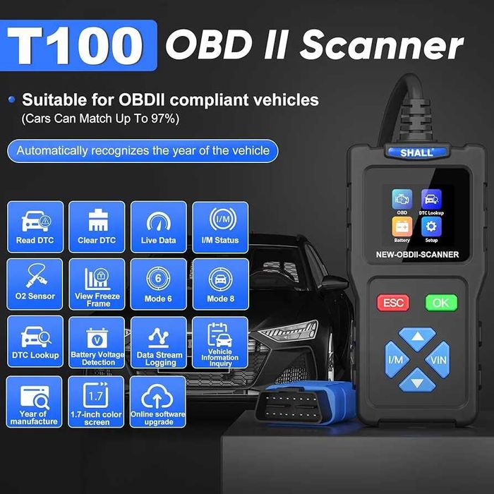 SHALL T100 OBD2 - Máquina de diagnóstico de erros