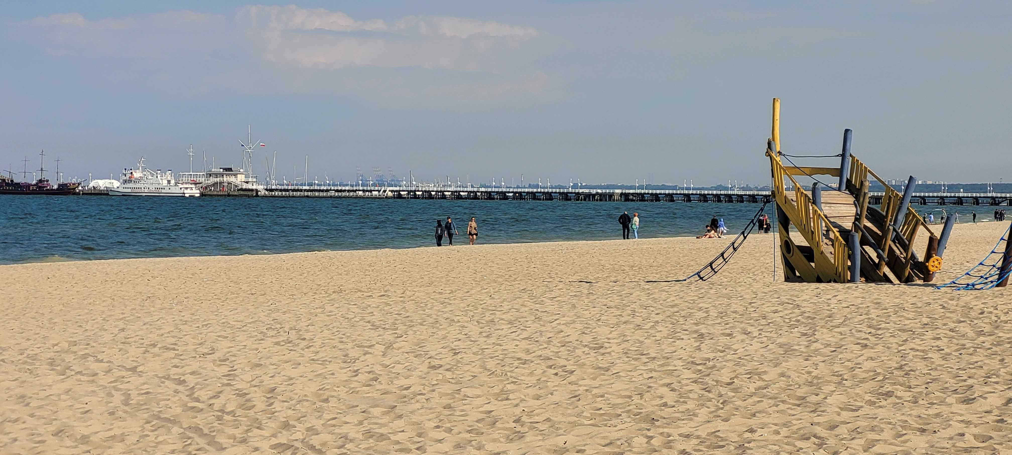 Plaża i molo Center Apartment Sopot 100m plaża park rower rolki boisko