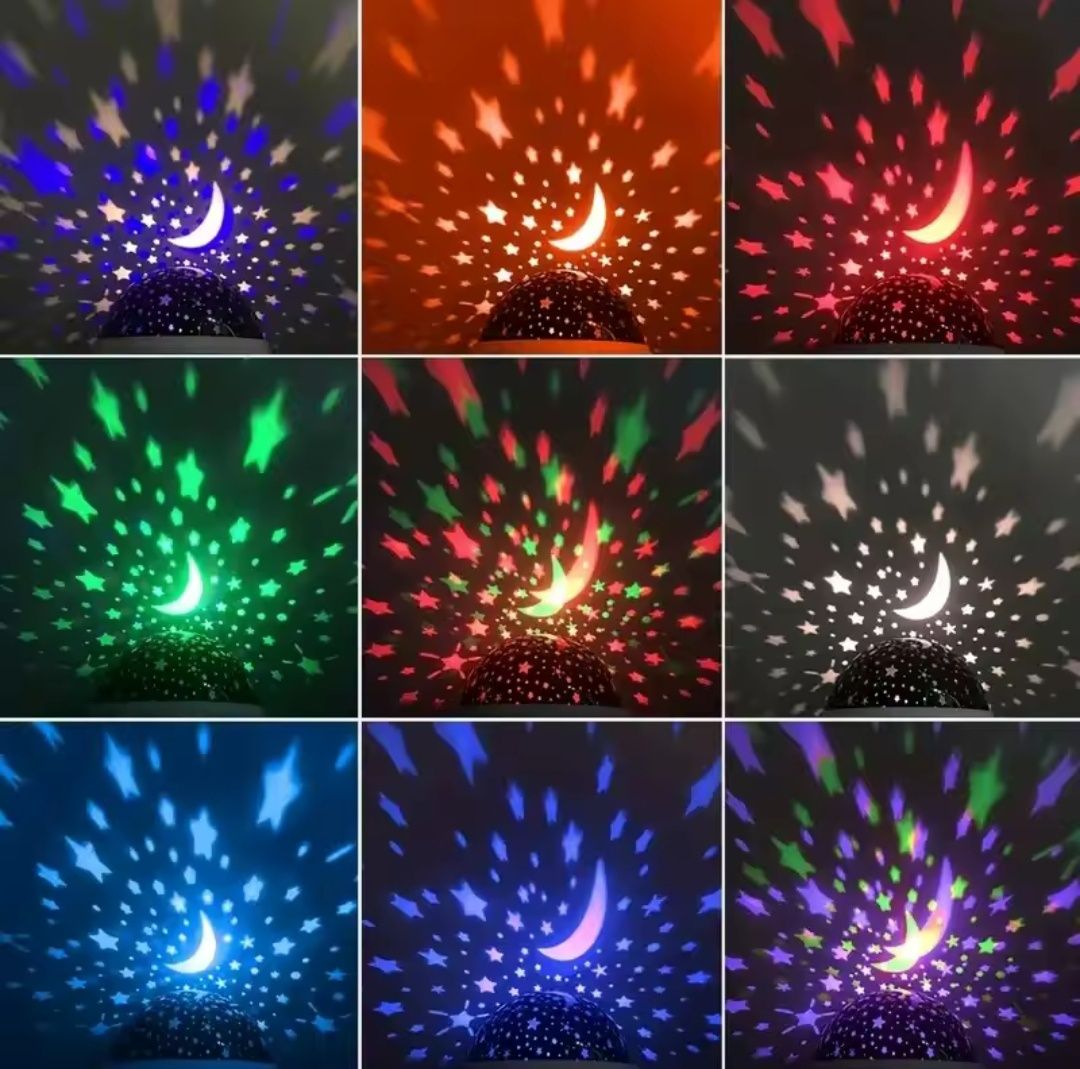 Mini projector de luz planetária no tecto e quarto de crianças *NOVO*
