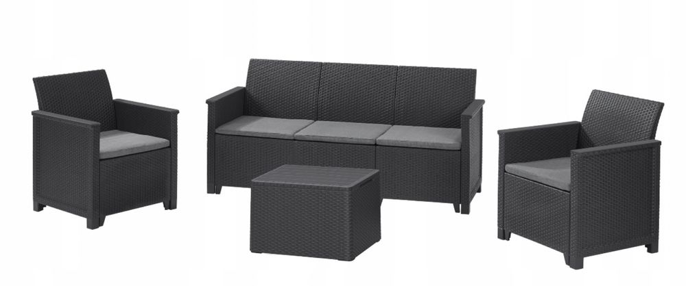 Meble ogrodowe zestaw sofa foteke stolik nowe gwarancja