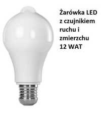 Żarówka LED z czujnikiem ruchu i zmierzchu czujnik PIR czujnik