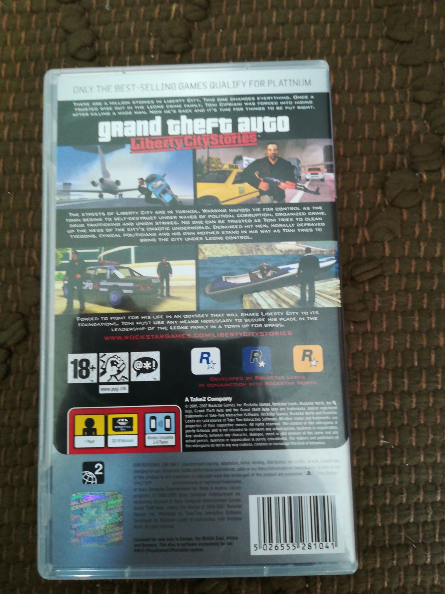 Jogo da PS portátil GTA