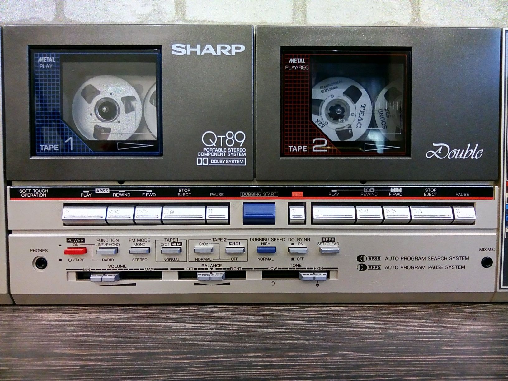 Sharp QT-89HG Portable Stereo Component System