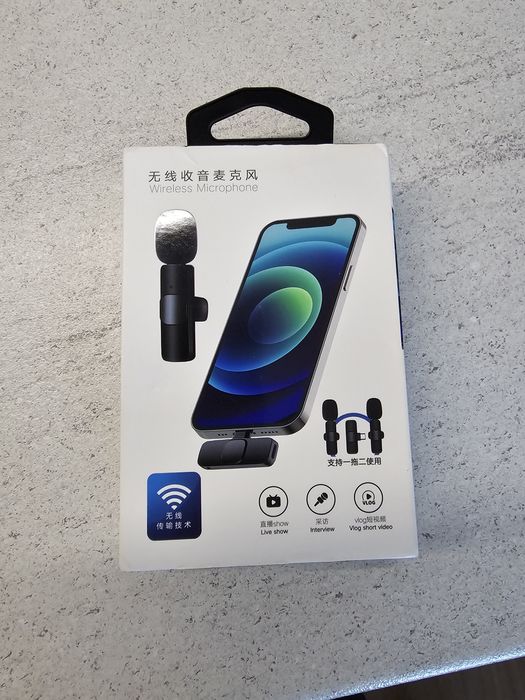 Mikrofon krawatowy bezprzewodowy do telefonu/android