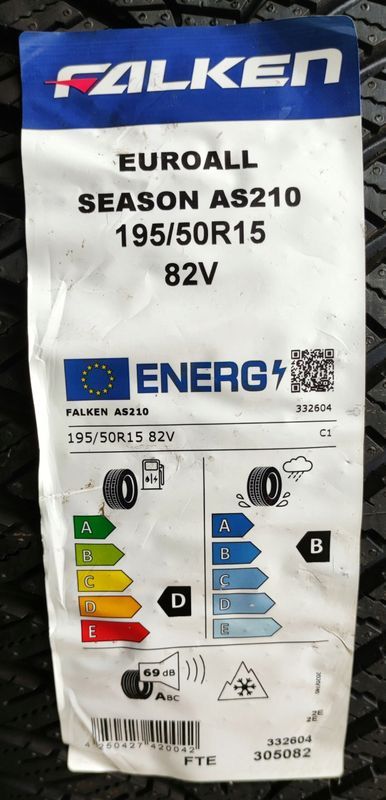 4x 195/50r15 Falken Euroall Season As210/82v