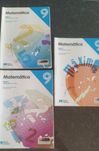 Livros de matemática e  Caderno de fichas do 9°ano