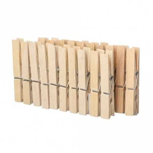 Spinacze klamerki drewniane do bielizny bambusowe 80szt