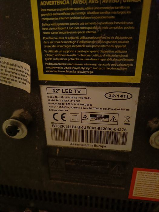 Telewizor 32 Led TCL L32E3003/ Blaupunkt 100AMR