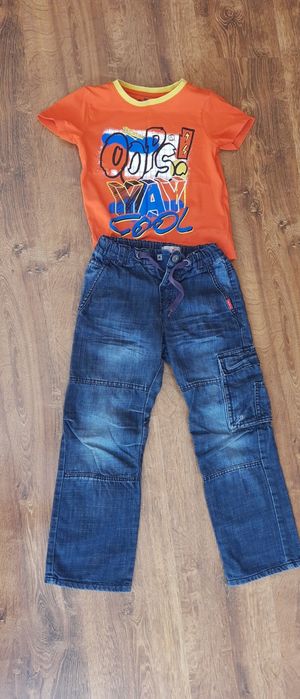 Spodnie dżinsowe 110-116 na 5-6 lat