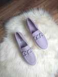 Mokasyny loafersy lilowe na masywnej podeszwie Catwalk 40