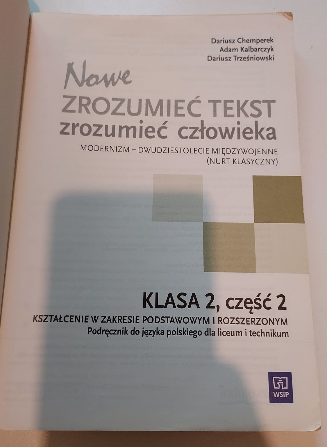 Nowe Zrozumieć tekst zrozumieć człowieka 2.2 WSiP podręcznik j.polski