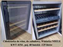 Chłodziarka do wina, do zab., Winiarka MIELE KWT 4154, poj.40but.-125L
