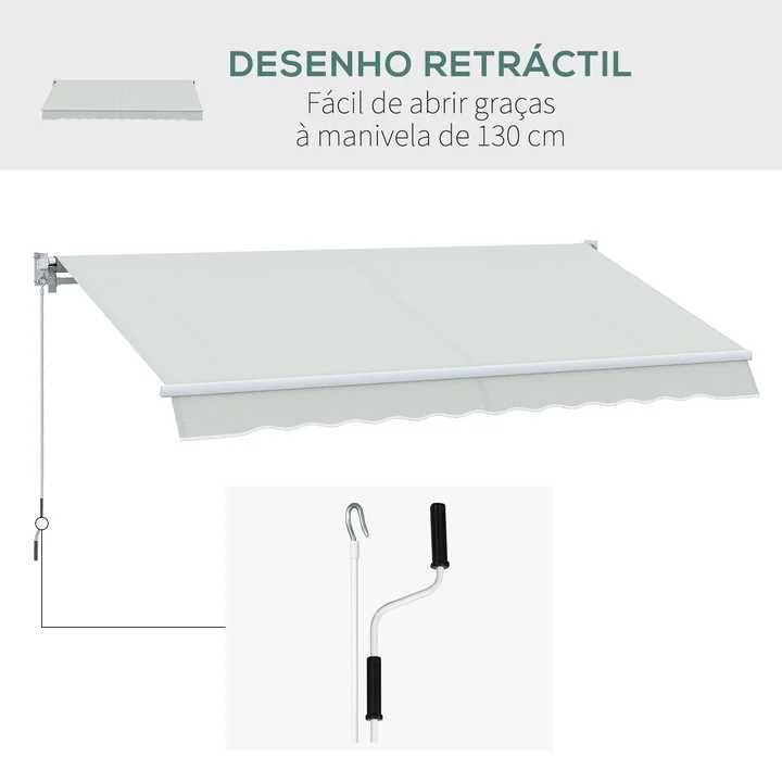 Toldo Bege 200x250 Pelo Jardim