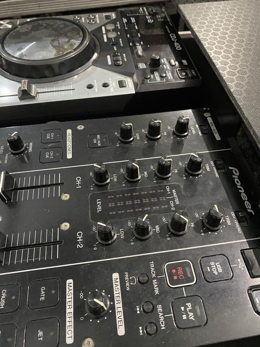 Pioneer djm 350  cdj 400 rack