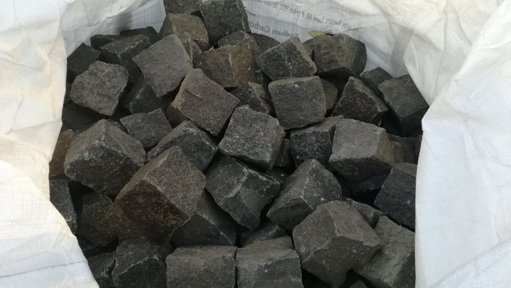 Kostka granitowa Strzegom BRUK SZARA 15/17 -BigBag