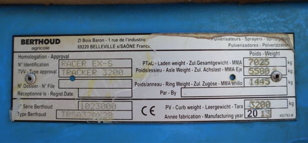 Berthoud Tracker 3200 32-34