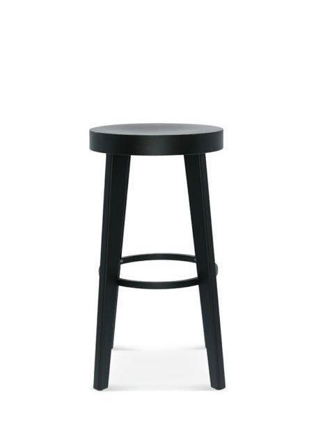 stołek barowy Ufo kolor czarny 2szt. Z twardym siedziskiem.