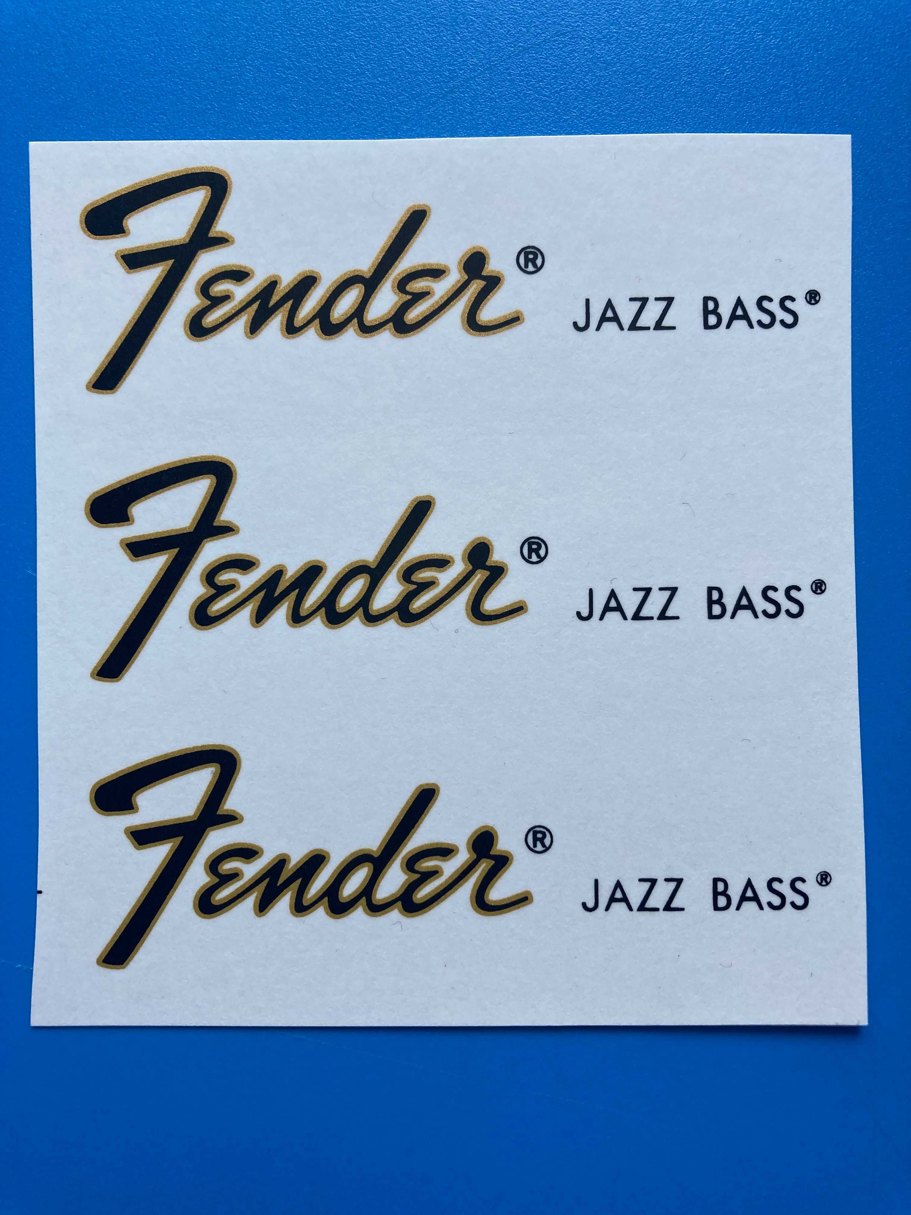 Gitara Fender Jazz Bass Logo Naklejka