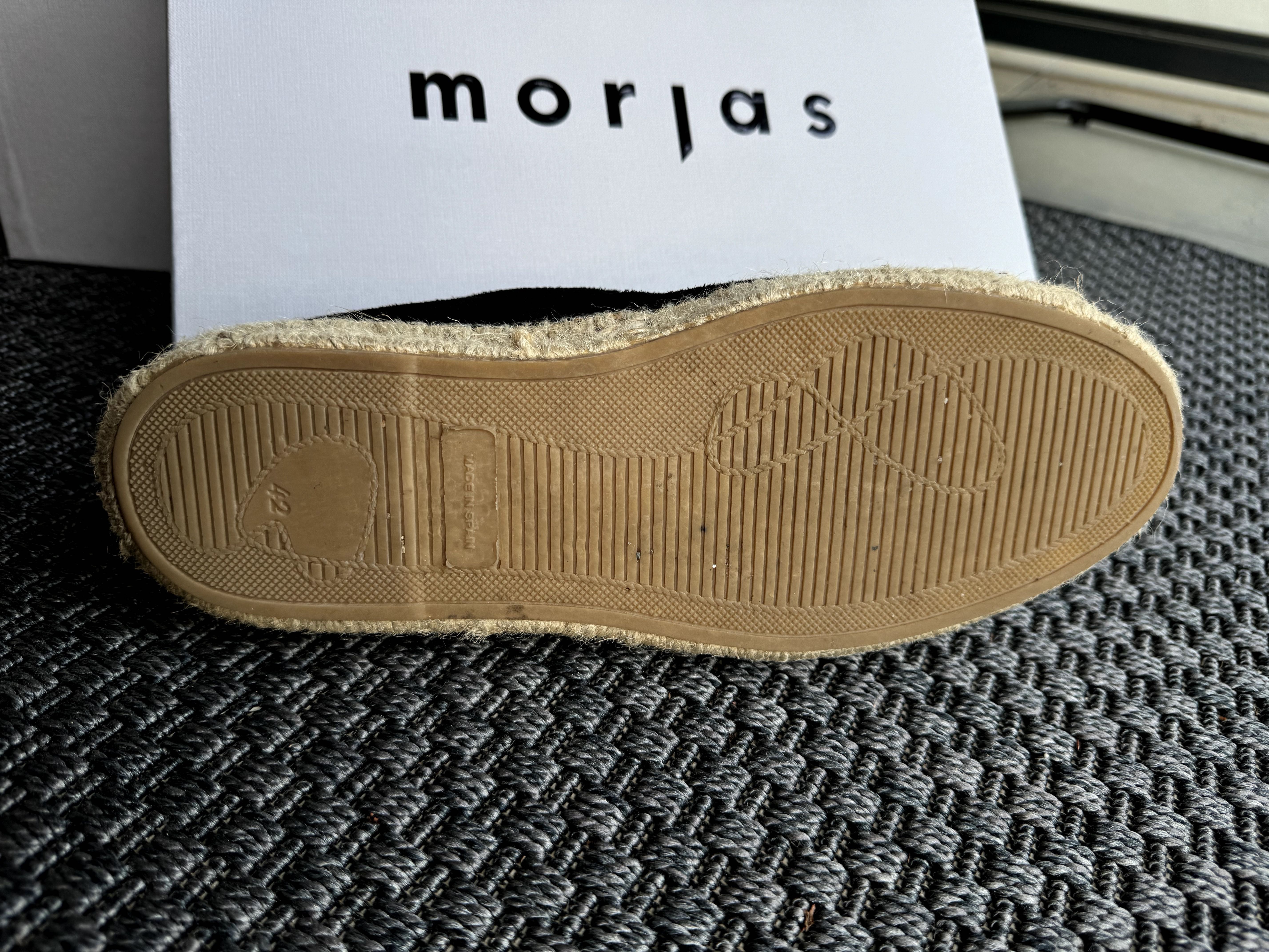 Espadryle Morjas Black Suede czarny zamsz 41