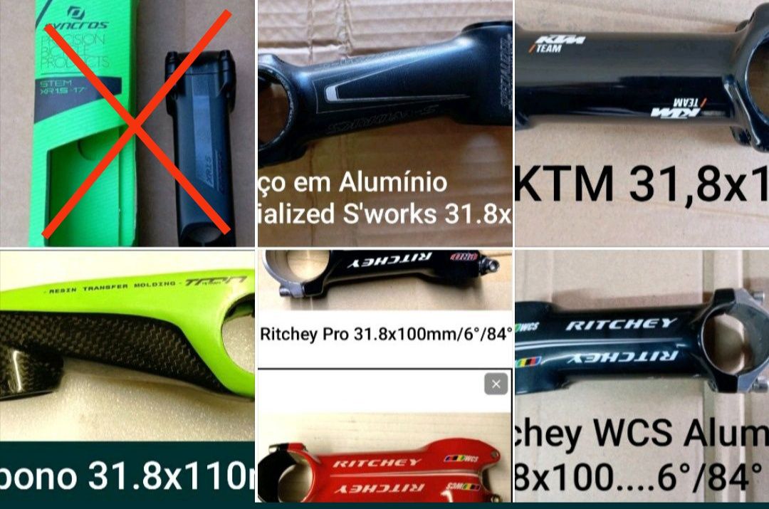 J-Bikes  bicicletas Avanços Richtey/KTM/S'works/Syncros/FSA