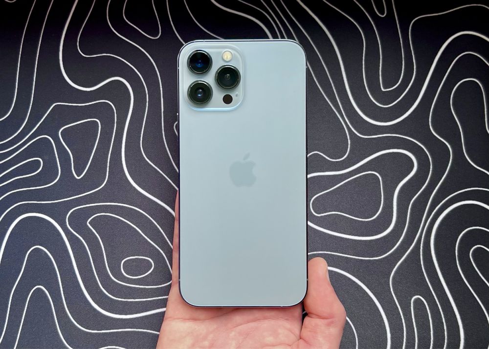 Самый дешевый - iPhone 13 PRO MAX - 128 гб - 85% АКБ - SIERRA BLUE