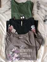 Zestaw koszulek, t-shirt, damskie r. S 36 3szt