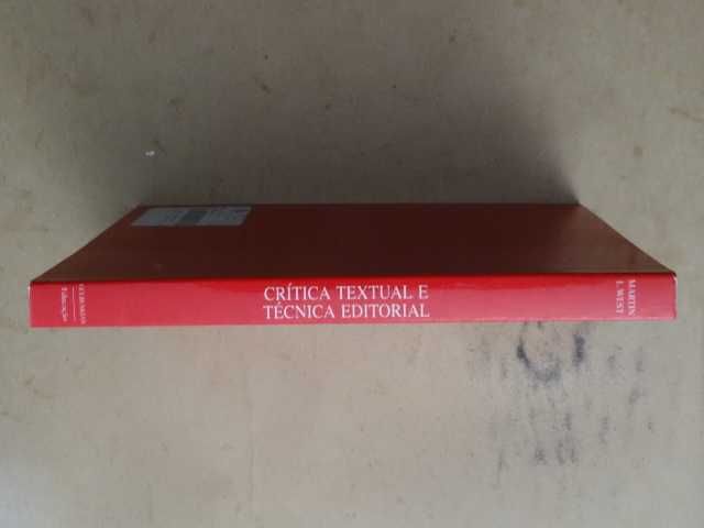 Crítica Textual e Técnica Editorial de Martin L. West