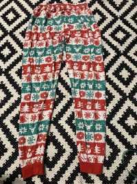 Spodnie od piżamy motyw świąteczny rozmiar 128-134