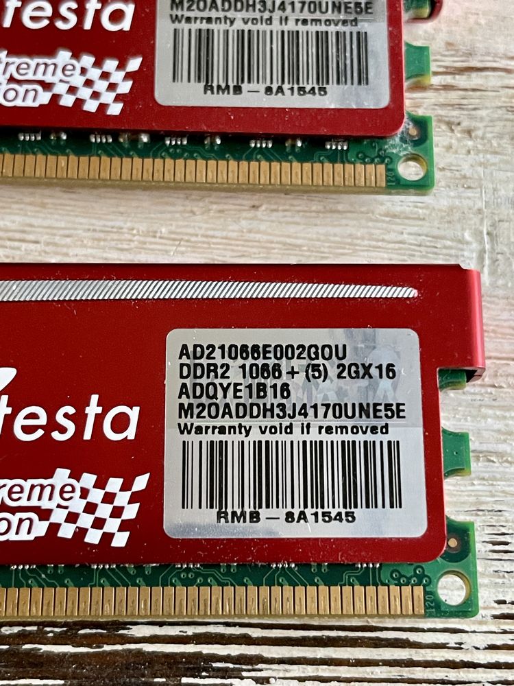 Pamięć DDR2 Adata Vitesta Extreme Edition. 2x 2GB