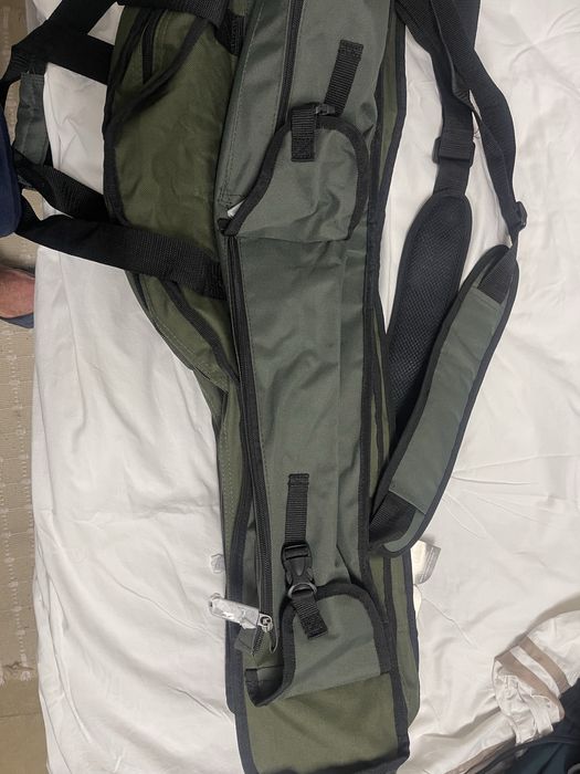 Mala/mochila porta canas 4 compartimentos