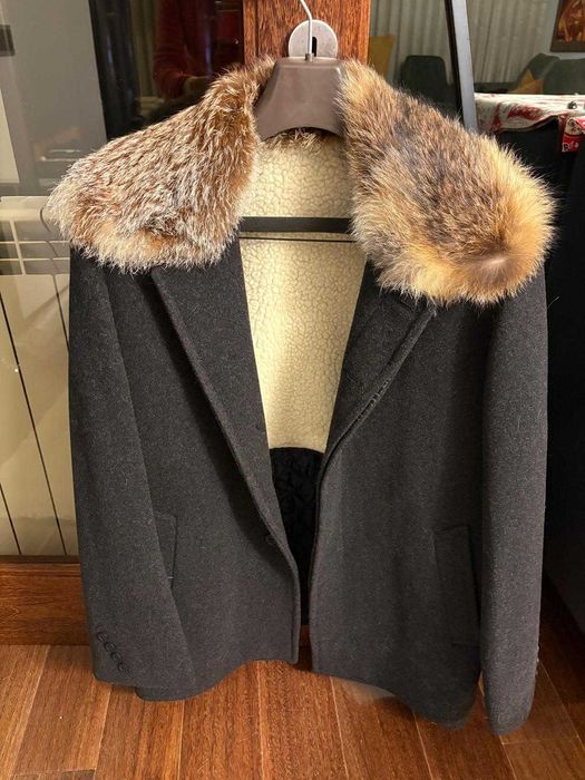 Samarra com gola de raposa