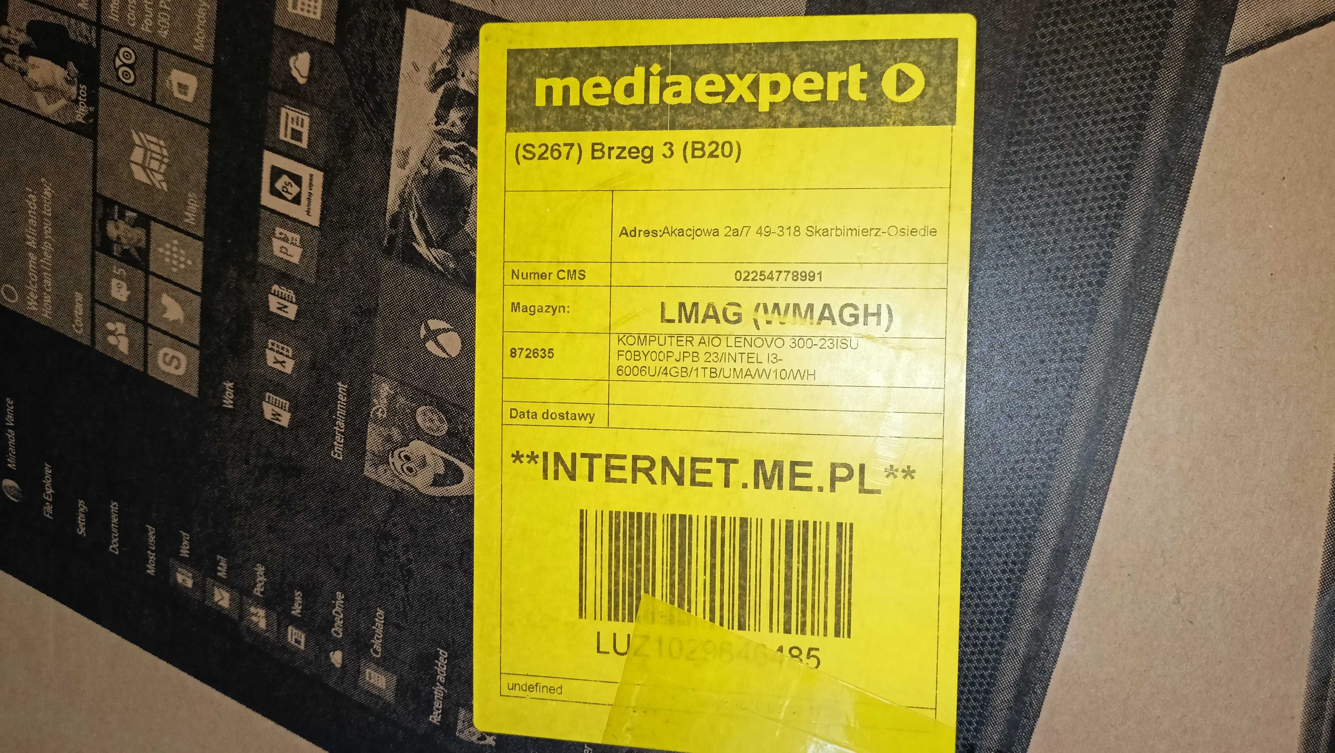 Lenovo Ideacentre 300-23ISU AIO z Media Expert