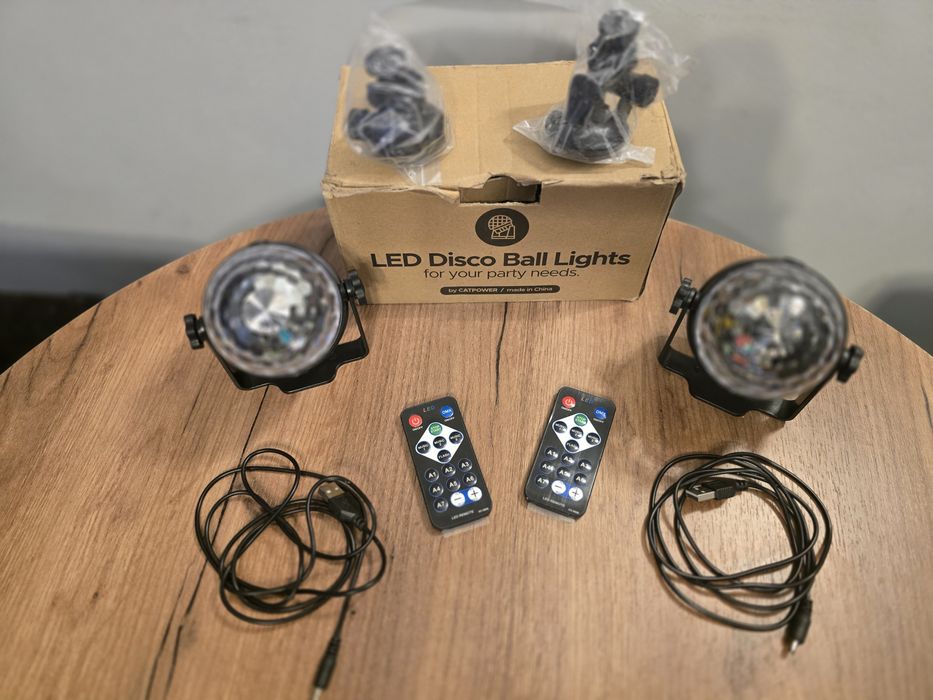 Kula Dyskotekowa Led Disco Ball Komplet 2szt