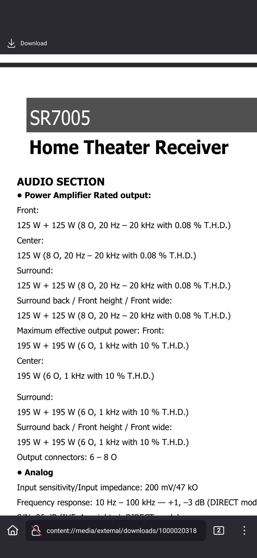 AV  ресивер Marantz SR7005