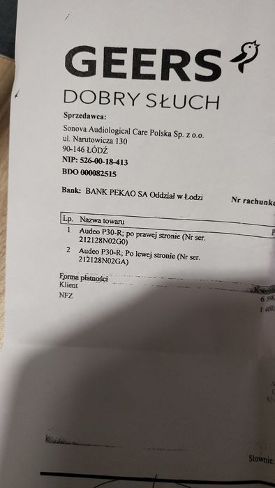 Okazja. Aparaty Phonak Audeo P30-R