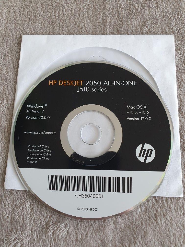 Płyta CD Sterowniki HP "DeskJet 2050 J510 Series"