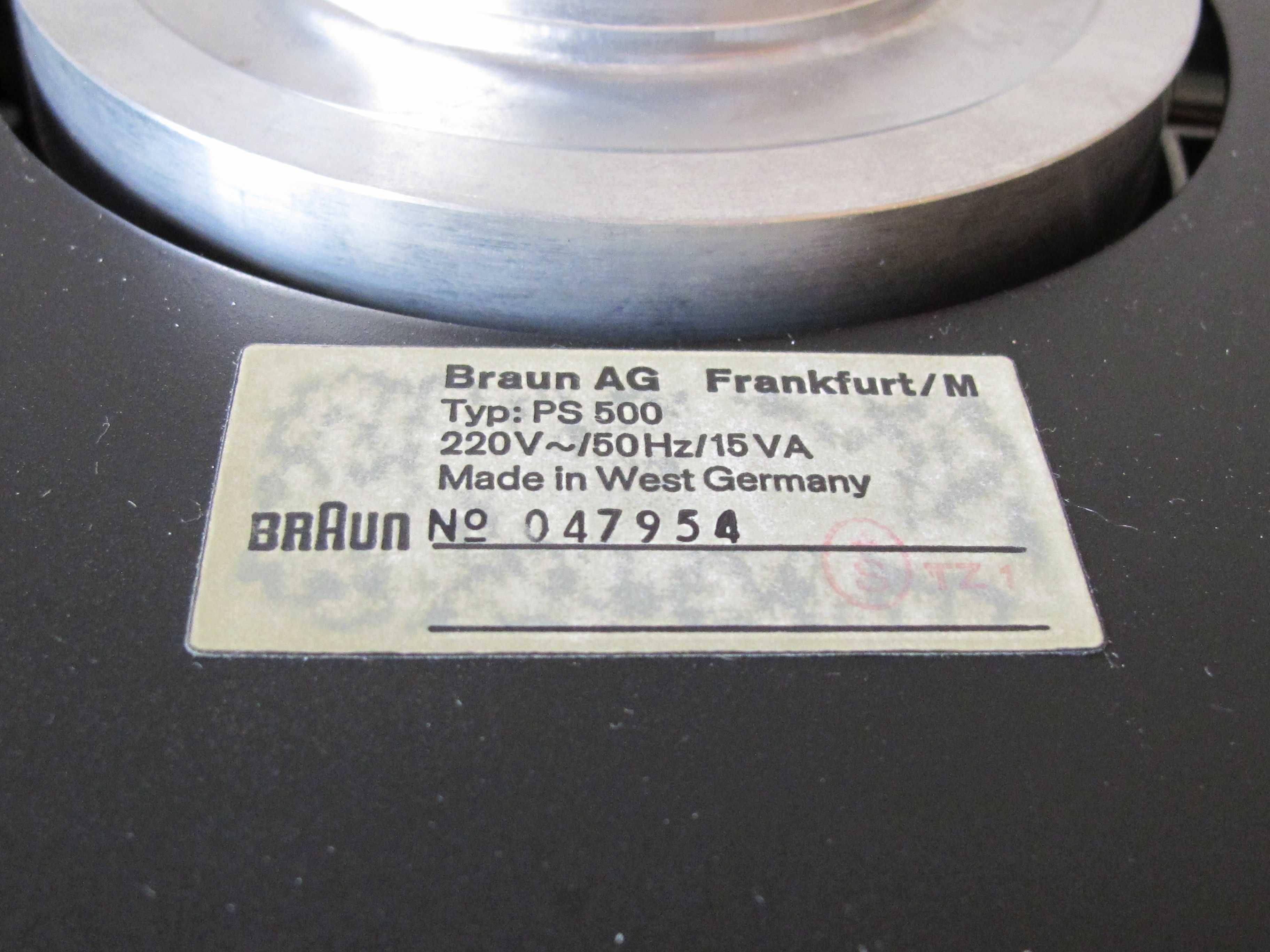 Gramofon Braun PS 500 - stan kolekcjonerski.