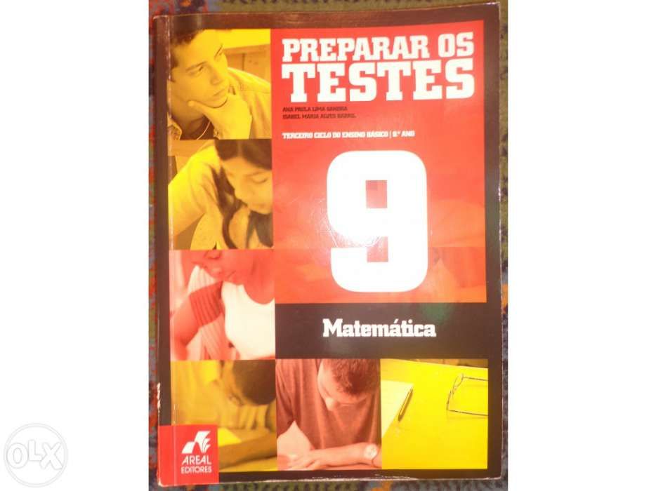 Livros "preparar os testes" do 9º ano de portugues e matematica