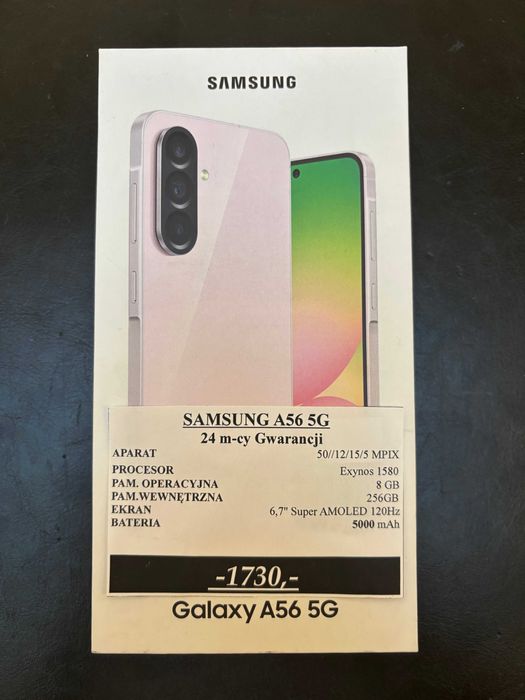 Samsung Galaxy A56 5G 256GB / Gwarancja/ Zaplombowany
