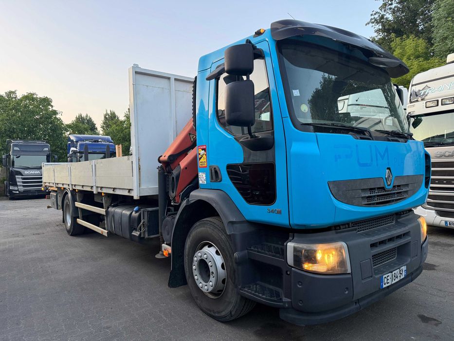 RENAULT PREMIUM 340 GRUA PALFINGER CAIXA TOP !!!