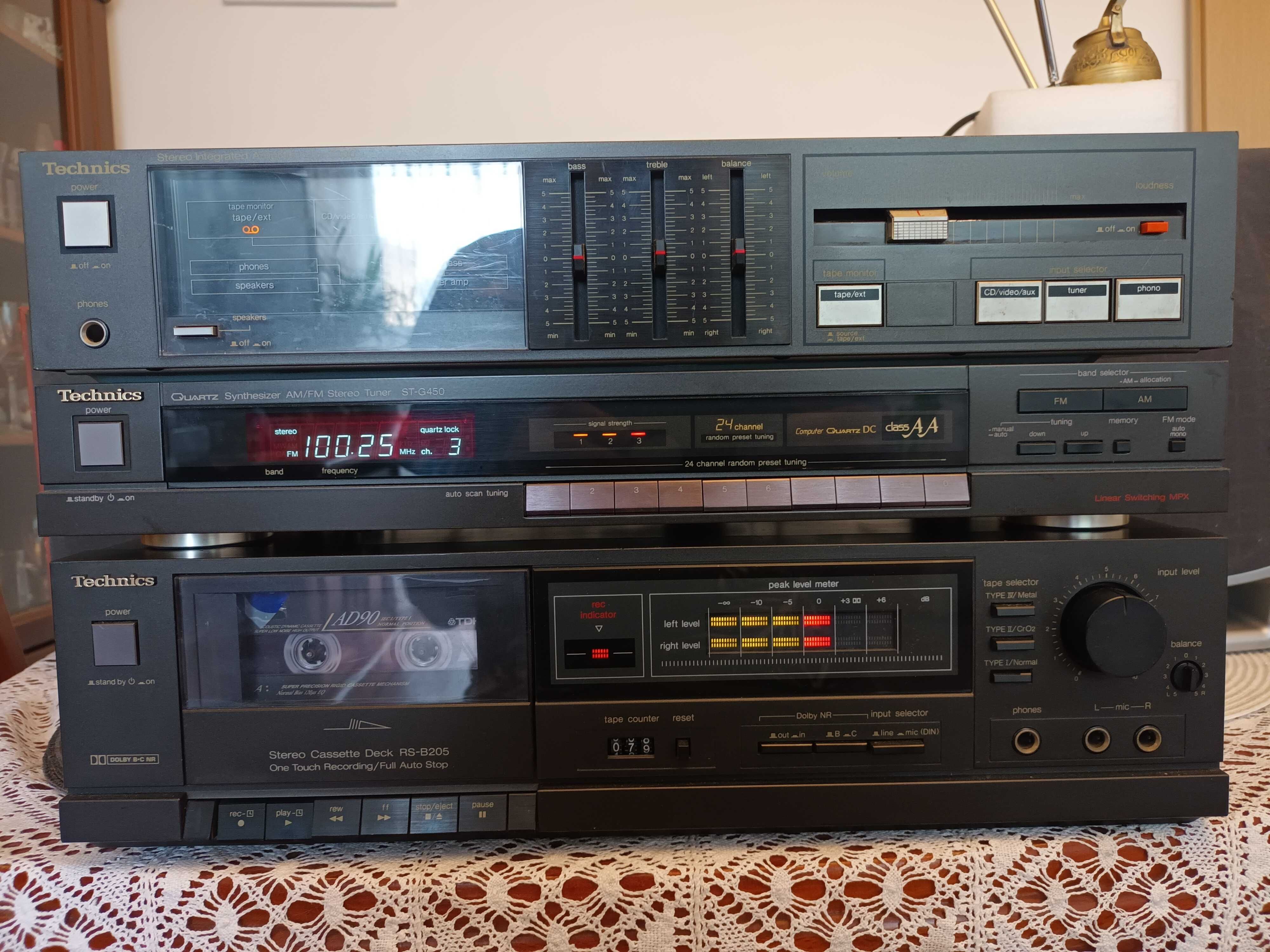 Technics SU=Z200 ,ST-G-450 ,RSB 205 Amplituner Wzmacniacz Magnetofon