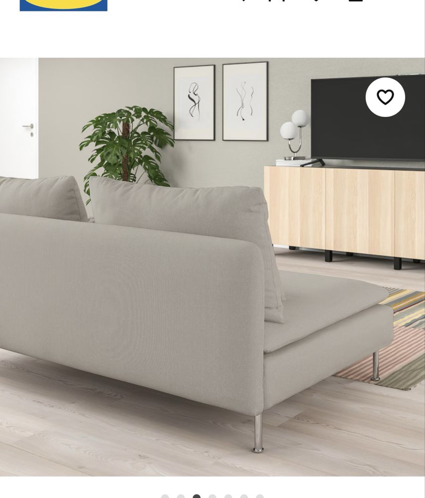 Sofá SÖDERHAMN IKEA como novo.