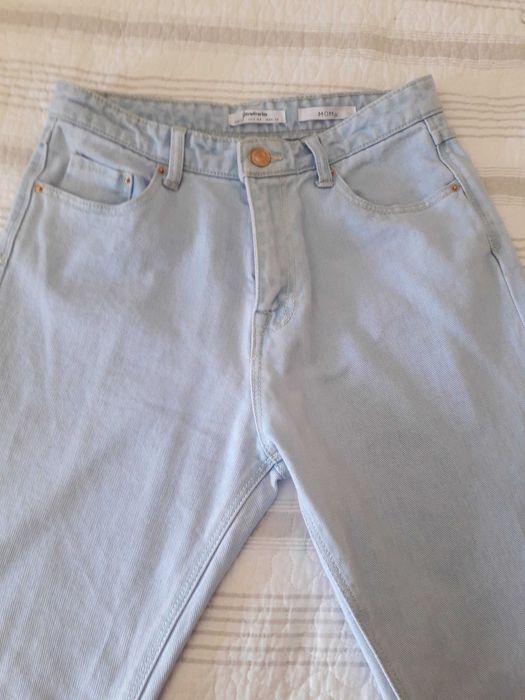 Calças de ganga azul claro, nº 36 - Novas!